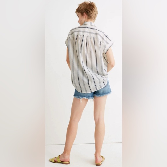 Madewell Central Shirt in Parkman Stripe - Size S - Picture 2 of 8